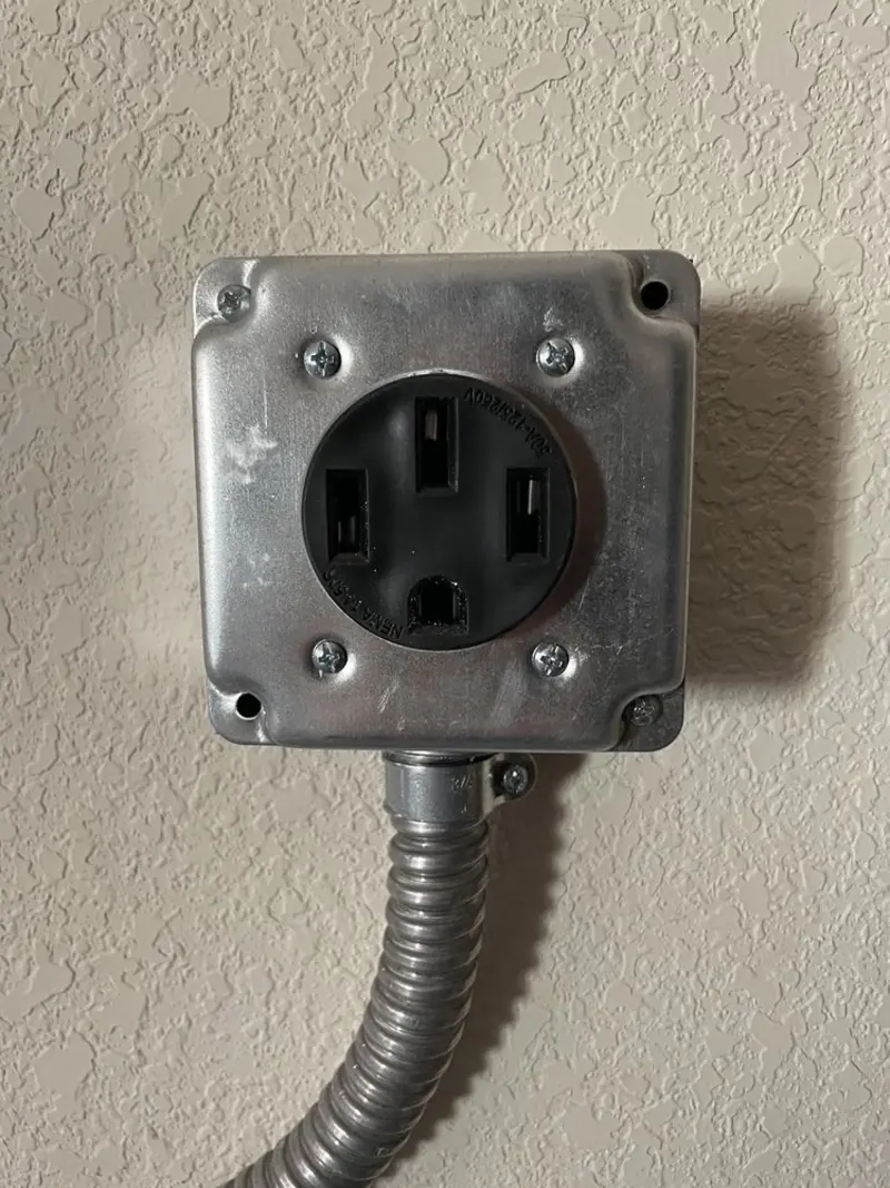 NEMA 14-50 outlet installed for Electrical Panel Upgrade in Westlake Village